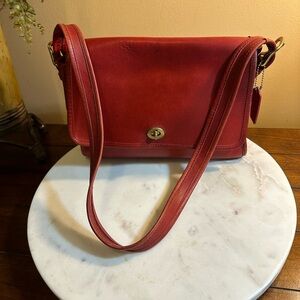 COACH vintage RED NYC SPECTATOR 9795🔥anchor
